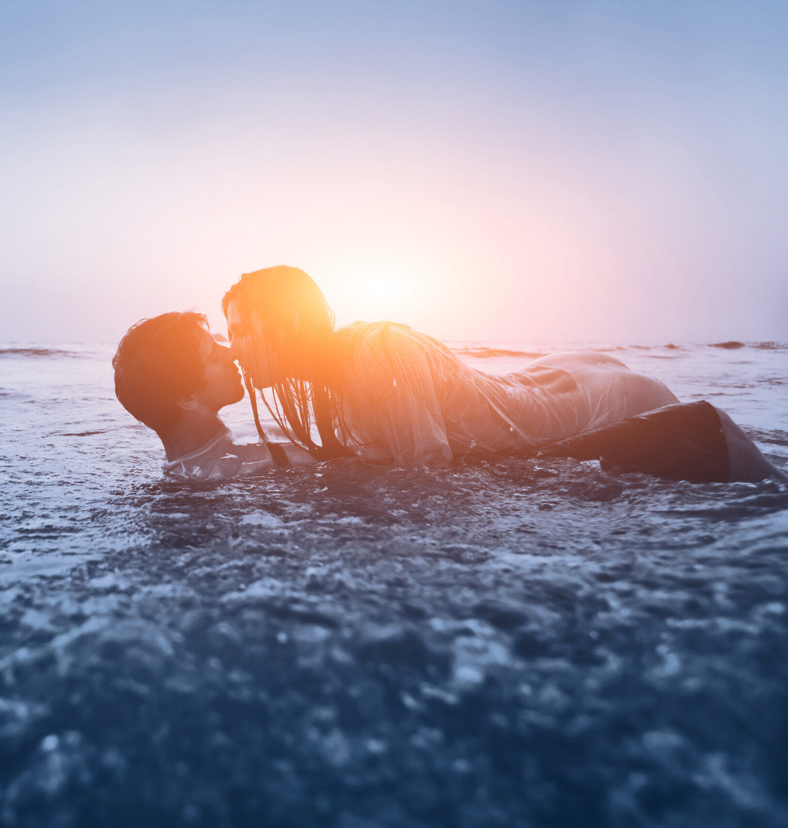 sexy couple sexy couple in the water